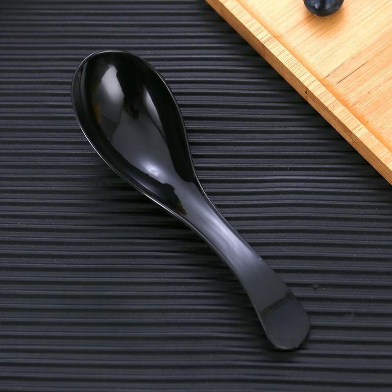 Commercial Black Disposable Plastic Stirring Spoons