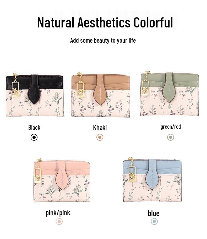 Damen PU-Leder Reißverschluss Geldbörse - Große Kapazität Kartenhalter für Pendler und Studenten