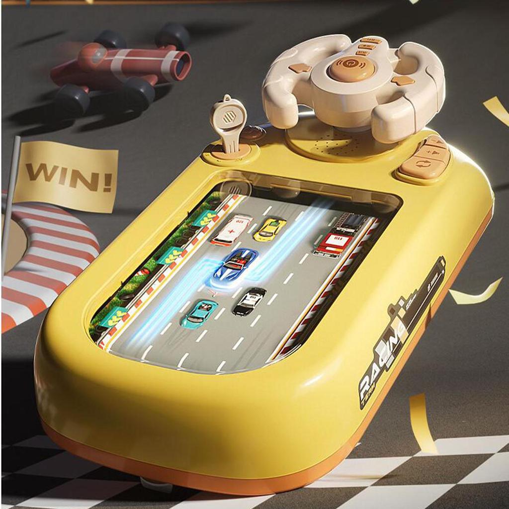Kids Steering Wheel Driving Toy ,Musical Game Interactive Musical Race Car Simulated