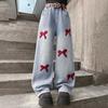 Girls High Waist Denim Wide Leg Pants with for Casual Everyday Wear