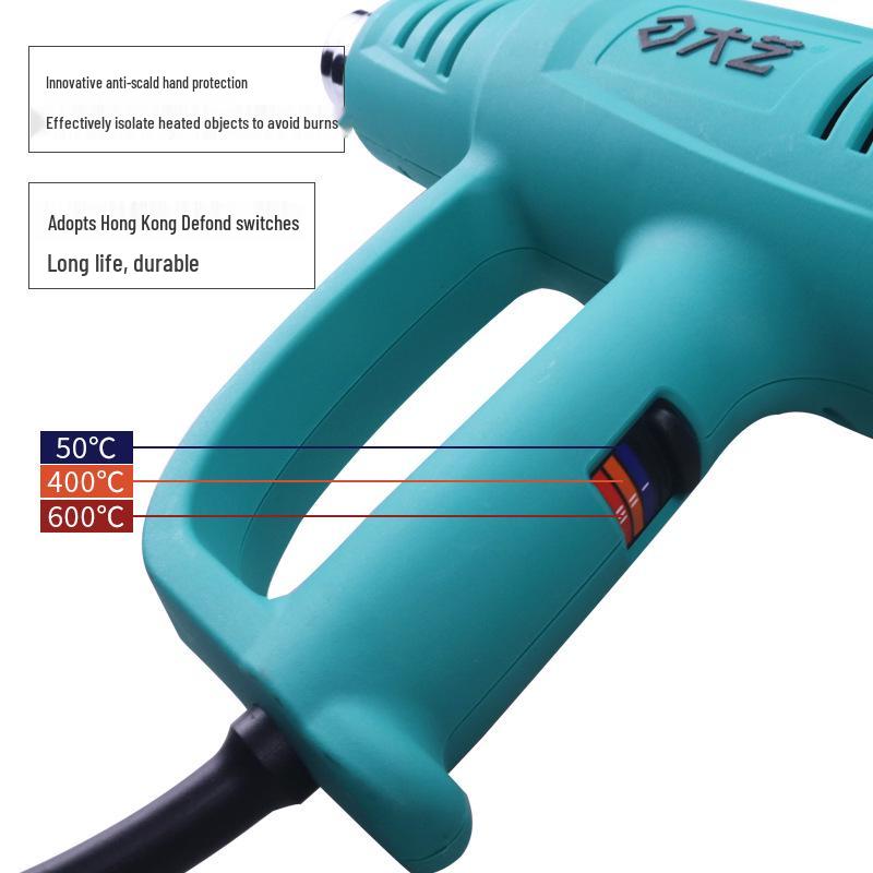 Dayi High-Power Handheld Heat Gun for Heat Shrink Films and Roasting