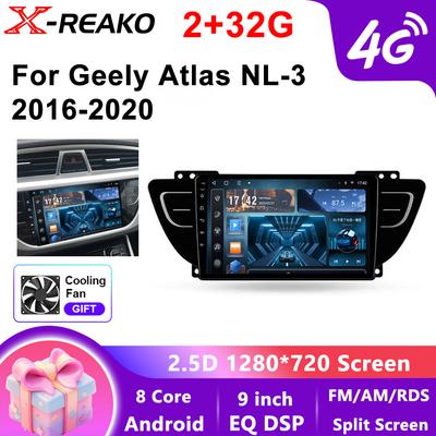 Car Radio Multimedia Video Player For Geely Atlas NL-3 2016 2017 2018 2019 2020 GPS Navigation Player Tools Stereo Carplay BT