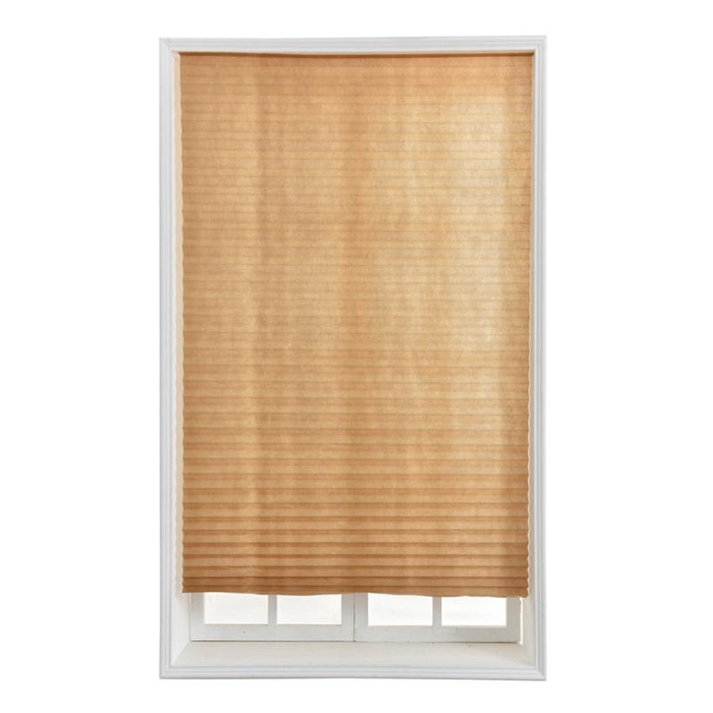 Non-Woven Pleated Window Shades Self-Adhesive Pleated Blinds Folding Curtains For Kitchen Balcony Shades Home Decoration