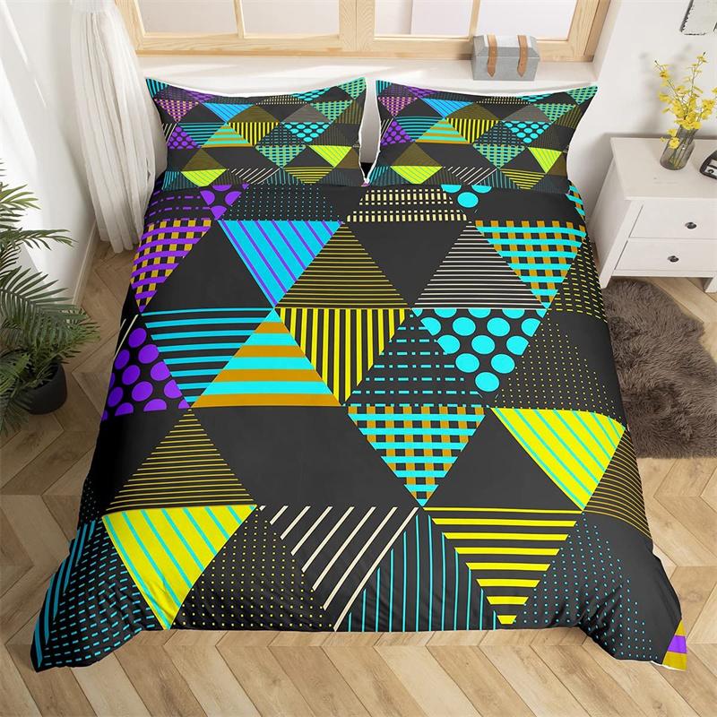 Пододеяльник с изображением заката и геометрическим узором Ombre — фото 8