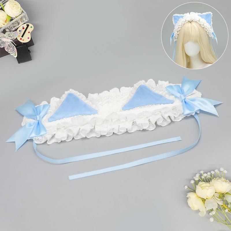 Original headband milk coffee sweet and cute lolita cat ear headband bow hairpin kclo lady headdress