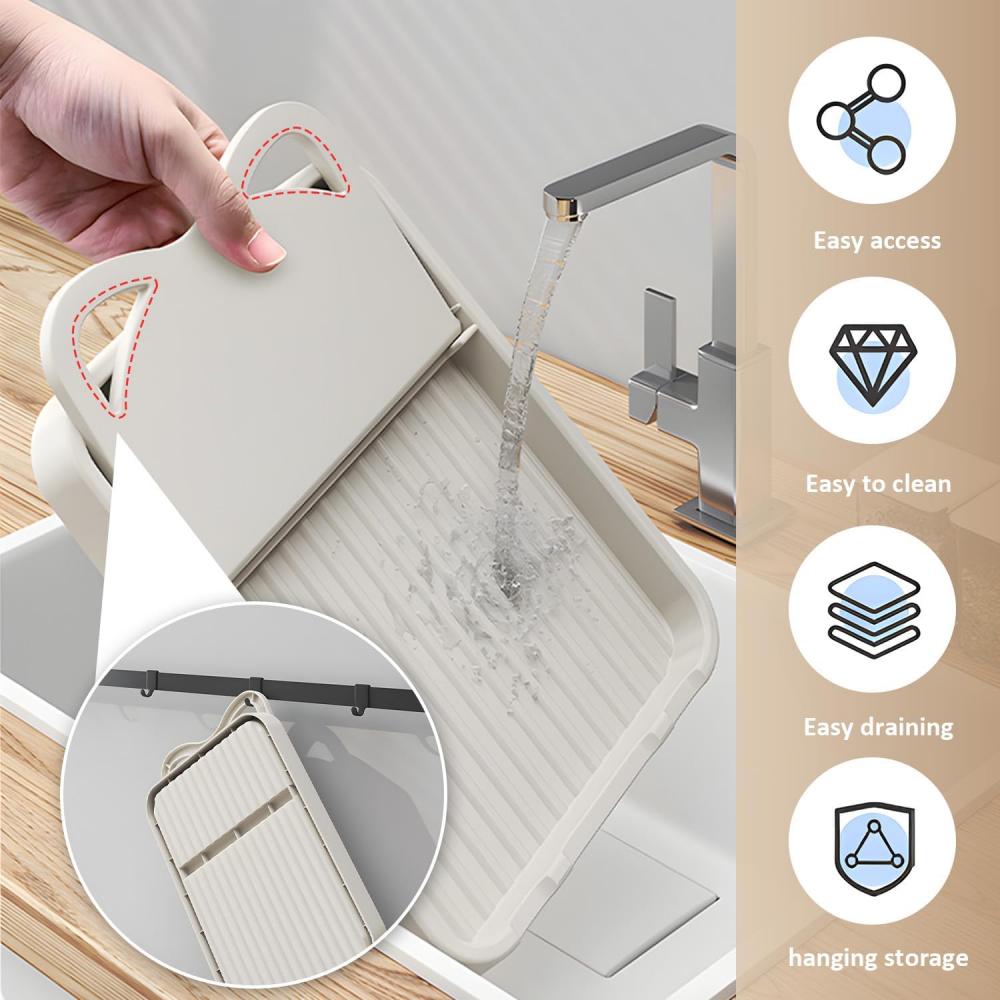 Kitchen counter spoon rack - pot lid rack and spoon rack - multi-purpose small tools to keep the countertop clean - silicone rac