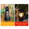 Solar Camping Lantern USB Rechargeable Outdoor Kerosene Lamp LED Dimmable Night Light Tent Travel Emergency Lighting Vintage