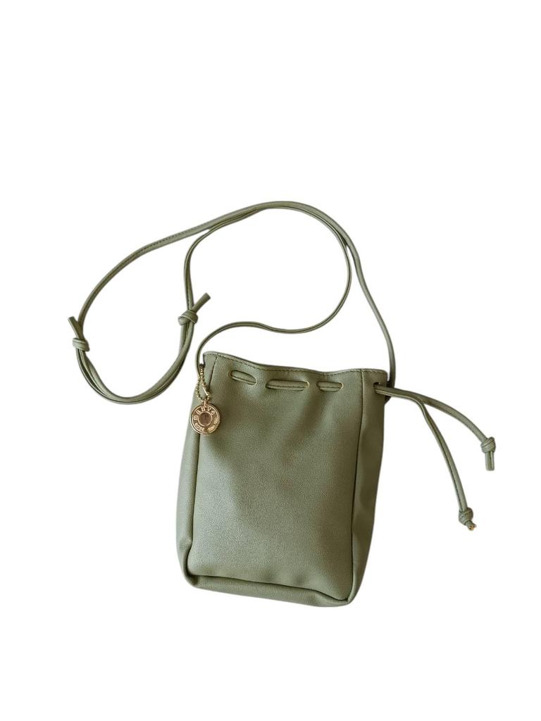 Mauve Drawstring Smartphone Shoulder Valuables Perfect for Outdoor and Casual Wear Women's Bag, Lightweight, Compact, Stylish, Pouch, Travel, Driving,