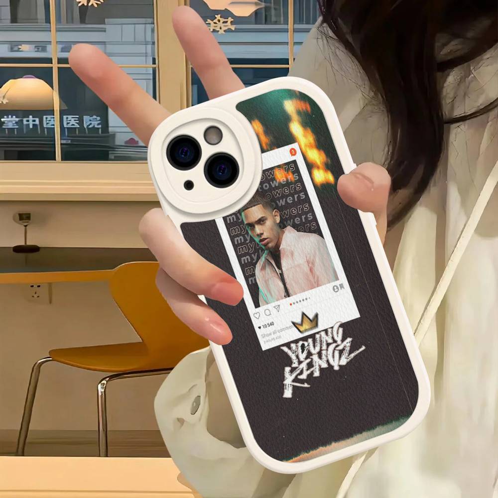Myke Towers Rapper Phone Case For IPhone 16 15 14 13 12 11 Pro Max Plus Leather Soft Cover