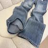 Micro Flare Jeans Women Low Waist Loose Casual Versatile Lazy Slack Sense of Drape Drag Ground Pants Trousers Jeans for Women Long Denim Pants