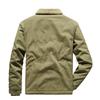 Winter Casual Lamb Wool Lapel Jacket, Men's Fleece Thickened Tooling Plus Size Jacket Top