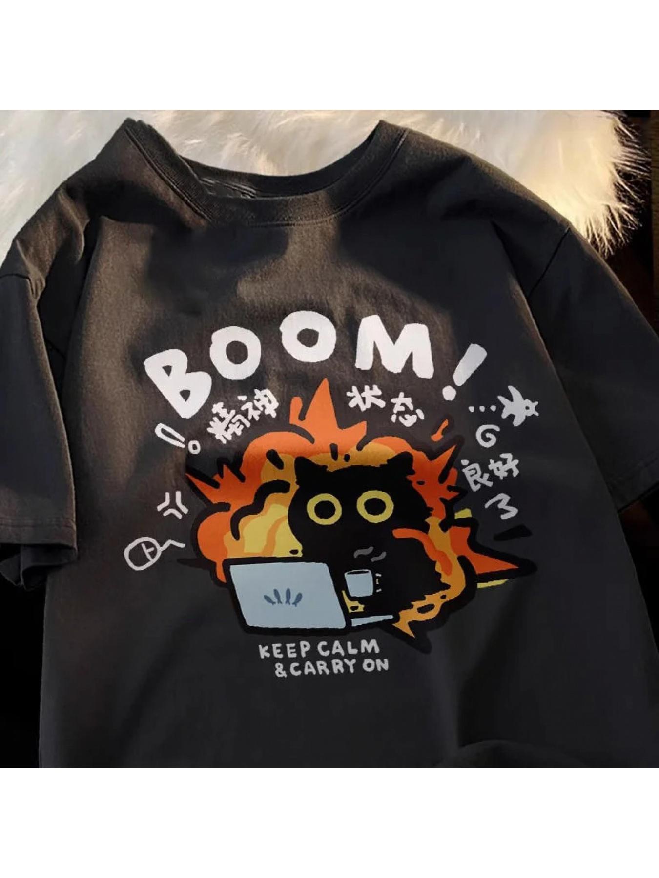 

Хорошая унисекс-футболка из чистого хлопка с короткими рукавами для женщин-унисекс, летняя новая футболка 2025 года, свободный повседневный топ с рисунком большого размера 4XL