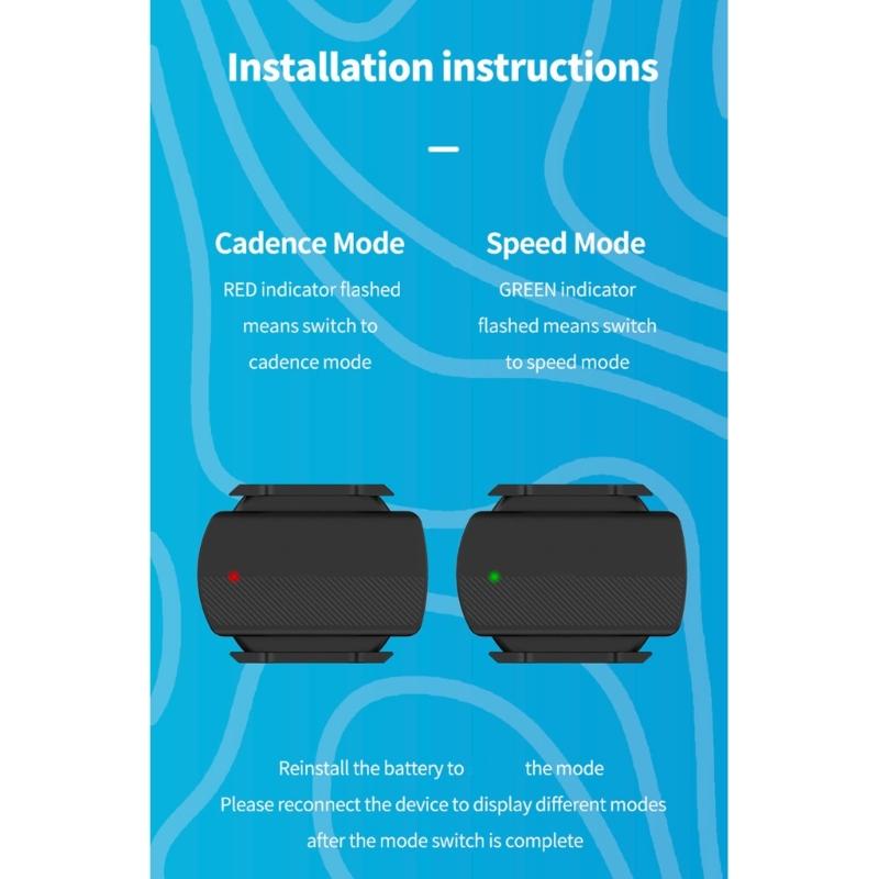 Quickly Install Bike Speed Cadences Sensors Waterproofed For Cycling Computers Training Data Monitoring