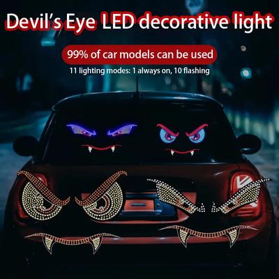 Personalized Front and Rear Window Decorative Lights for Cars, General Motors' New Devil's Eye Decorative Warning Light Parts