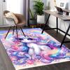 1pc Rainbow Unicorn Chair Mat - Anime Cartoon Design, Non-Slip Carpet for Office Chairs, Festive Gift, Suitable for All Seasons.H093