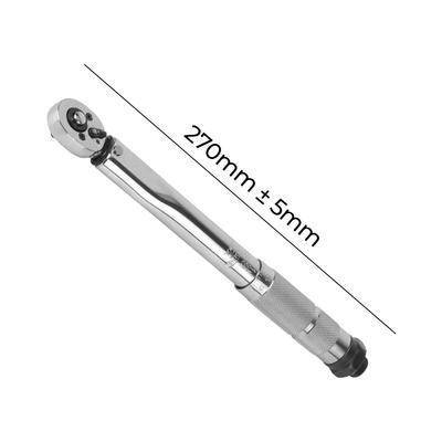 Llave Profesional Herramienta de Mano 1/4'' Accionamiento Llave Dinamométrica Ajustable Para Uso en Coche Bicicleta Motocicleta 5-25N.m Micrómetro