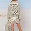 2025 Spring European Women's Casual Two-Piece Set: Loose Printed Shirt & Shorts