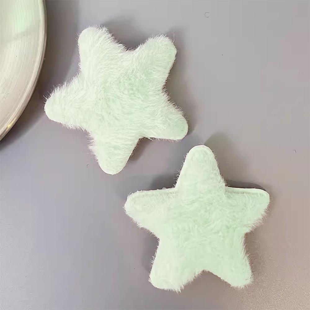2-12pcs Women Plush Star Hair Side Bangs Clip Trendy Sweet Ornament Barrettes Hairpins Girls Bobby Pin Headwear Hair Accessories