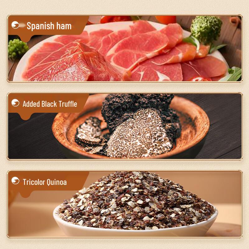 BIBIZAN Black Truffle Ham Chia Seed Quinoa Soda Crackers