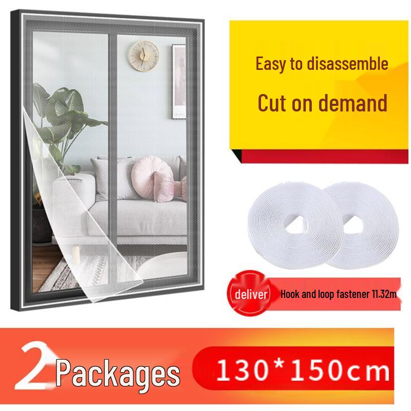 Invisible Summer Self-Adhesive Insect-Proof Polyester Window Mesh – DIY Cuttable Mosquito Net Screen