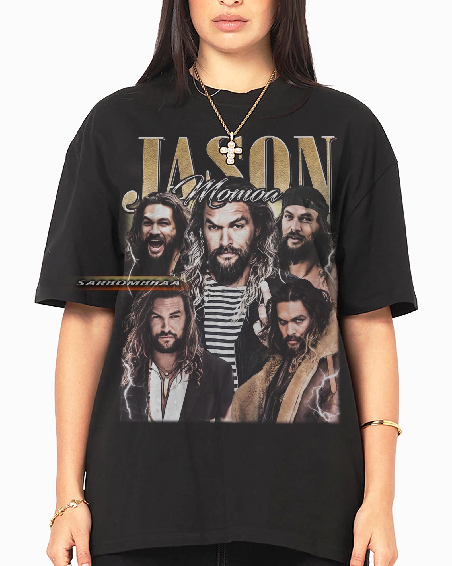 Jason Momoa Graphic T-Shirt, Unisex Streetwear M