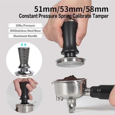 Coffee Tamper Constant Pressure 51MM 53MM 58MM For Stainless Steel Espresso Accessories Barista Corner Tools