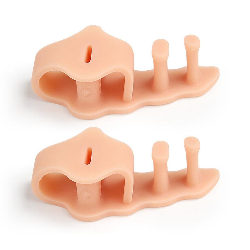 

Удалитель пальцев ног с двумя отверстиямиВальгусная деформация большого пальца ноги Удалитель накладывающихся пальцев ног Мягкий противотрение Кусачки для пальцев ног для мужчин и женщин Подушечка для удаления пальцев ног One Size телесный