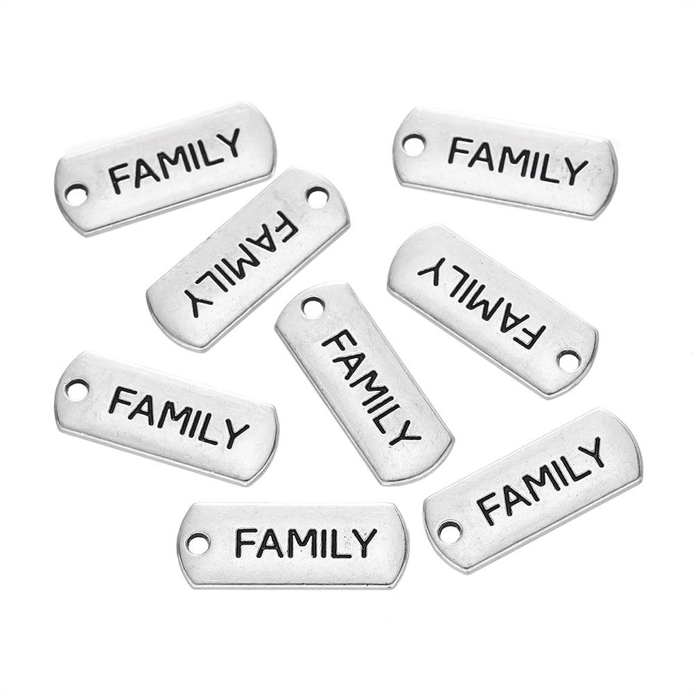 

5 шт. новый персонализированный модный сплав старинный серебряный кулон с буквой бренда английская буква ожерелье кулон DIY ювелирные аксессуары