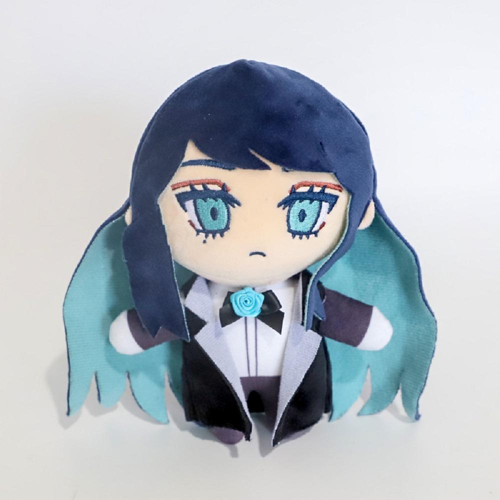 New 20cm Q Version Yamato Nadeshiko Anime Cartoon Ado Hibana Kimono Plush Doll Girl Kawaii Bedroom Pillow Ornament Birthday Gift