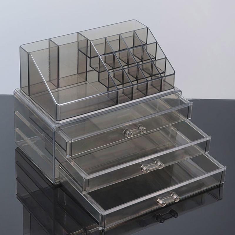 Solution de rangement élégante pour maquillage et bijoux Porte-accessoires pour femmes avec suffisamment d'espace pour les commodes et les coiffeuses