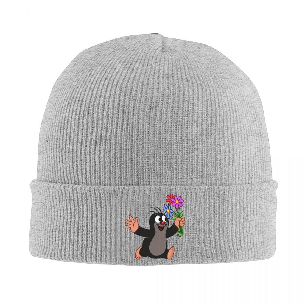 Mole Happy Krtek Warm Knitted Cap Winter Knit Bonnet Hat Skullies Beanies Hip Hop Caps for Unisex