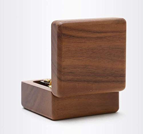 Mini 18-Note Wind Music Box – Walnut Wood Music Box, Popular Birthday Gift for Women, Stylish Music Box, Home Decor, Relaxation Item, Anniversary Gift