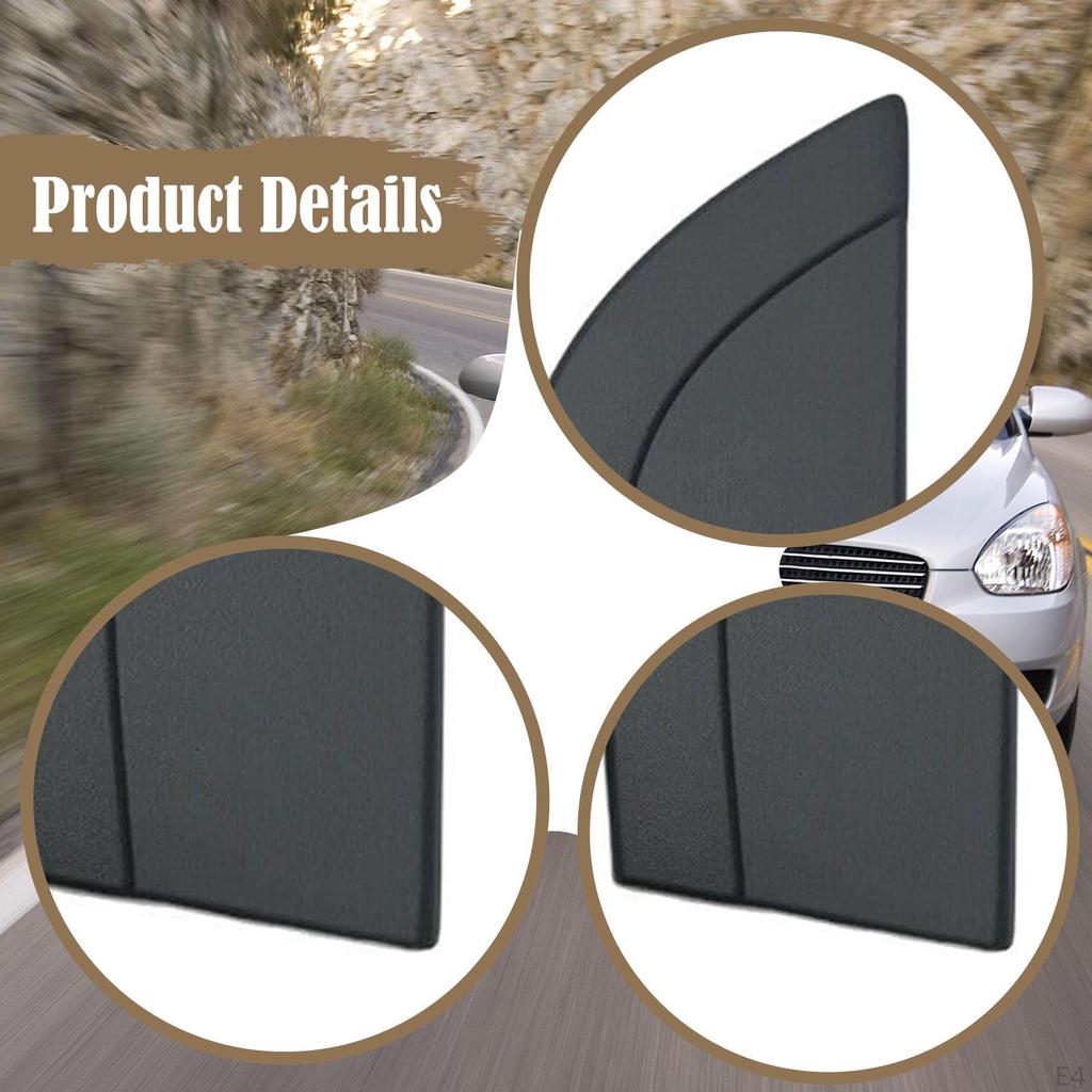 Car Door Molding Triangle Cover Protection Decorative Replacement Panel Exterior Decoration