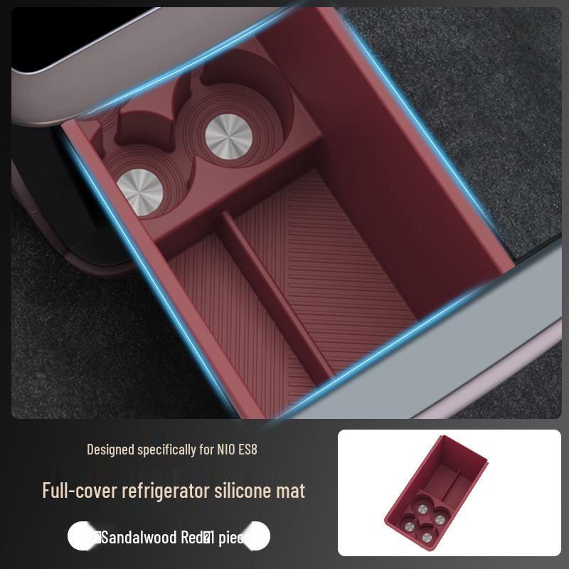 Silicone Mat for Nio ES8 Refrigerator: Rear Full Coverage Interior Protection Accessory