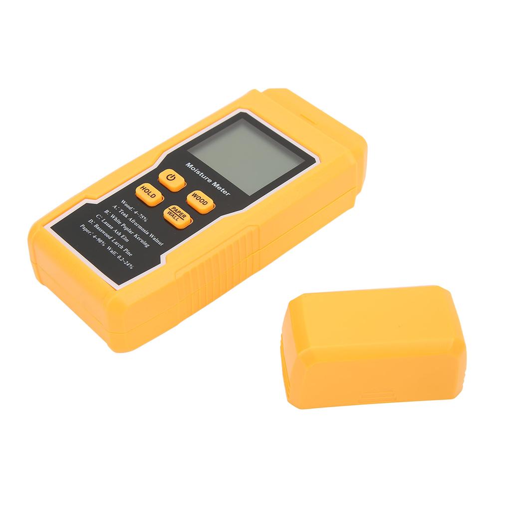 Wood Moisture Meter Humidity Tester Pin Type Large LCD Display with Backlight for Firewood Paper Wall Materials2 Pin