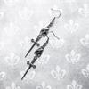 New Gothic Vampire Bat & Sword Earrings: Perfect Halloween Gift for Bat Lovers