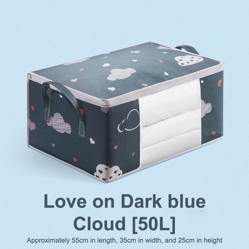 

1Pcs Quilt Storage Bag Dust-Proof Wardrobe Quilt Clothes Organizer Household Blanket Zipper Sorting Bags Moving Bag Storage Bags M