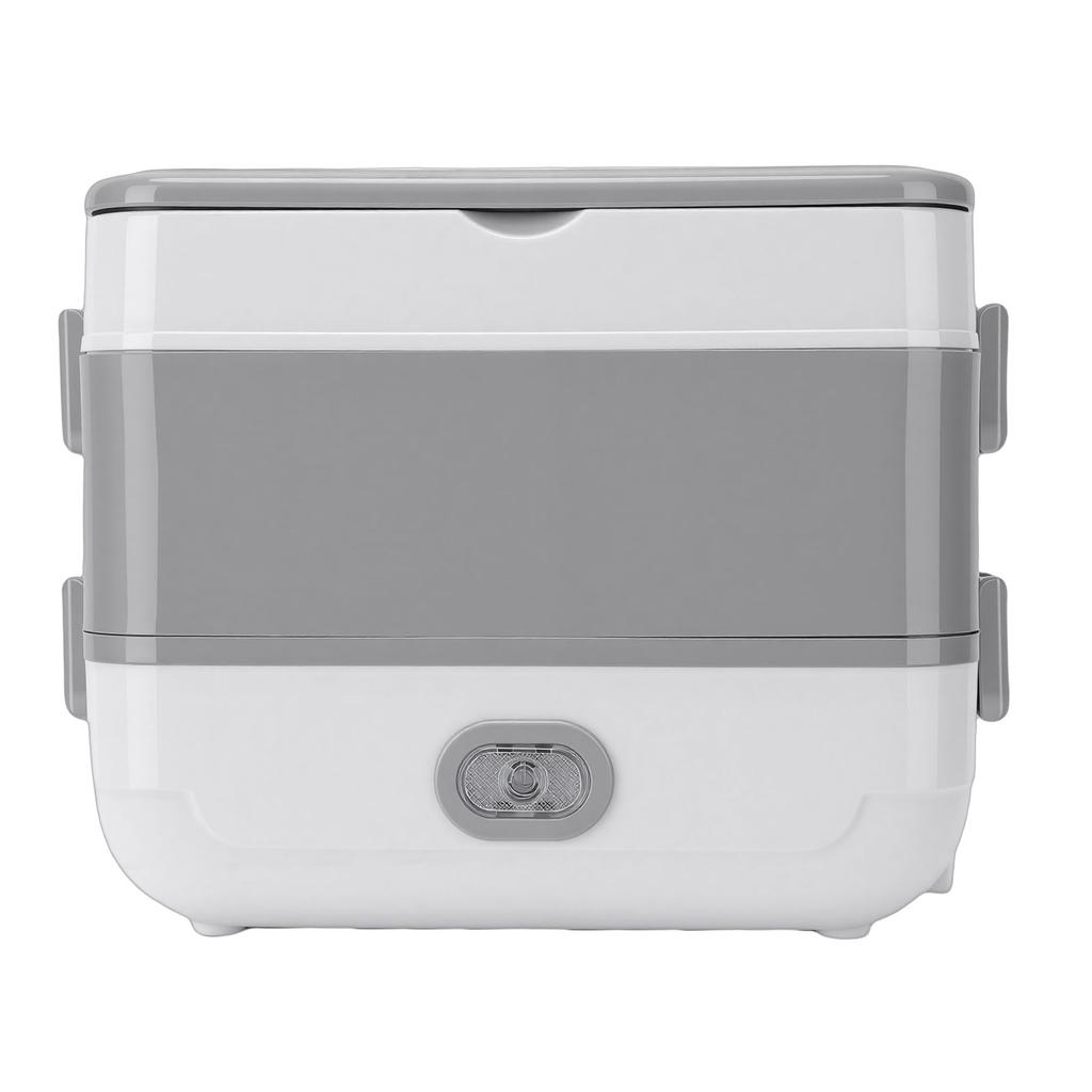 Portable Self Cooking Electric Lunch Box Rice Cooker 2 Layers 4 Stainless Steel Food Insulation Bowls for Dormitory 2L