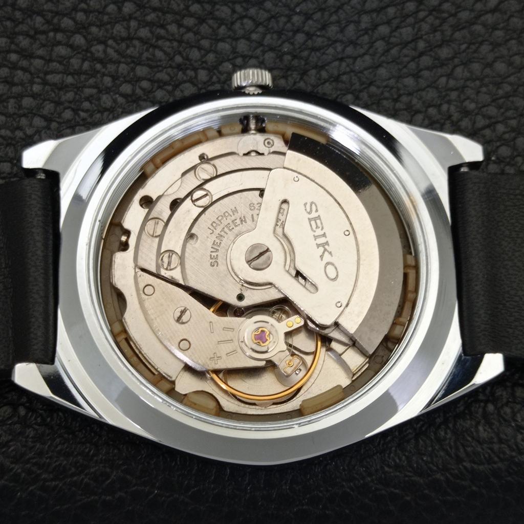 VINTAGE REFURBISHED SEIKO 5 AUTOMATIC 6309A JAPAN MENS BLACK WATCH A441316-5 Sk-a441316