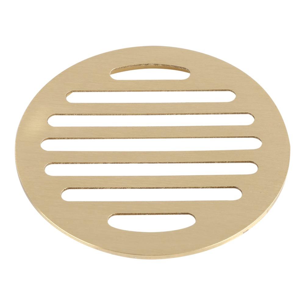 Square Shower Floor Drain Brass Bathroom Waste Grate Durable Shower Drain Grate Garage Floor