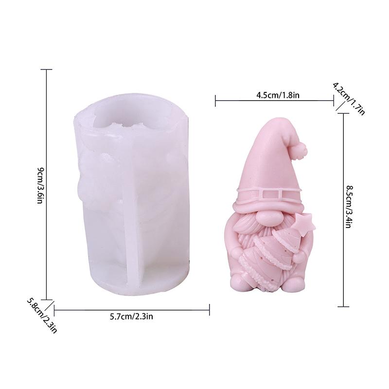 

Новая Рождественская форма для свечи-гнома из силикона, сделай сам, снеговик, обнимающий алебастровое мыло, ремесла из смолы, цементная форма, рождественский подарок B