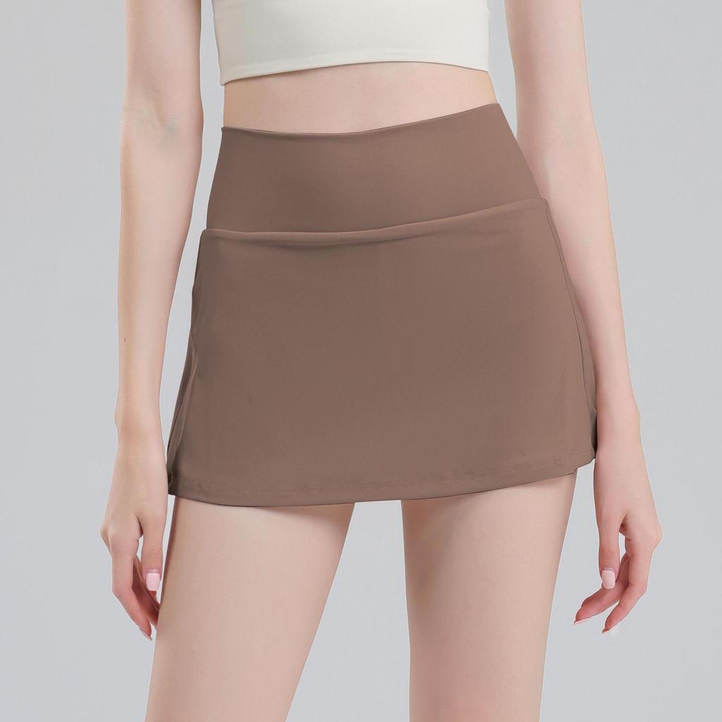 Women's Quick-Dry Anti-Exposure Sports Midi Skirt - Slimming Yoga, Running, Tennis, Summer Cover-Up Skirt