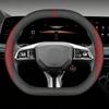 All‑Season Double‑D Steering Wheel Cover 37‑38cm For Xpeng P7i  G6 G9 P7 Overseas Anti‑Slip Auto Styling Interior Parts