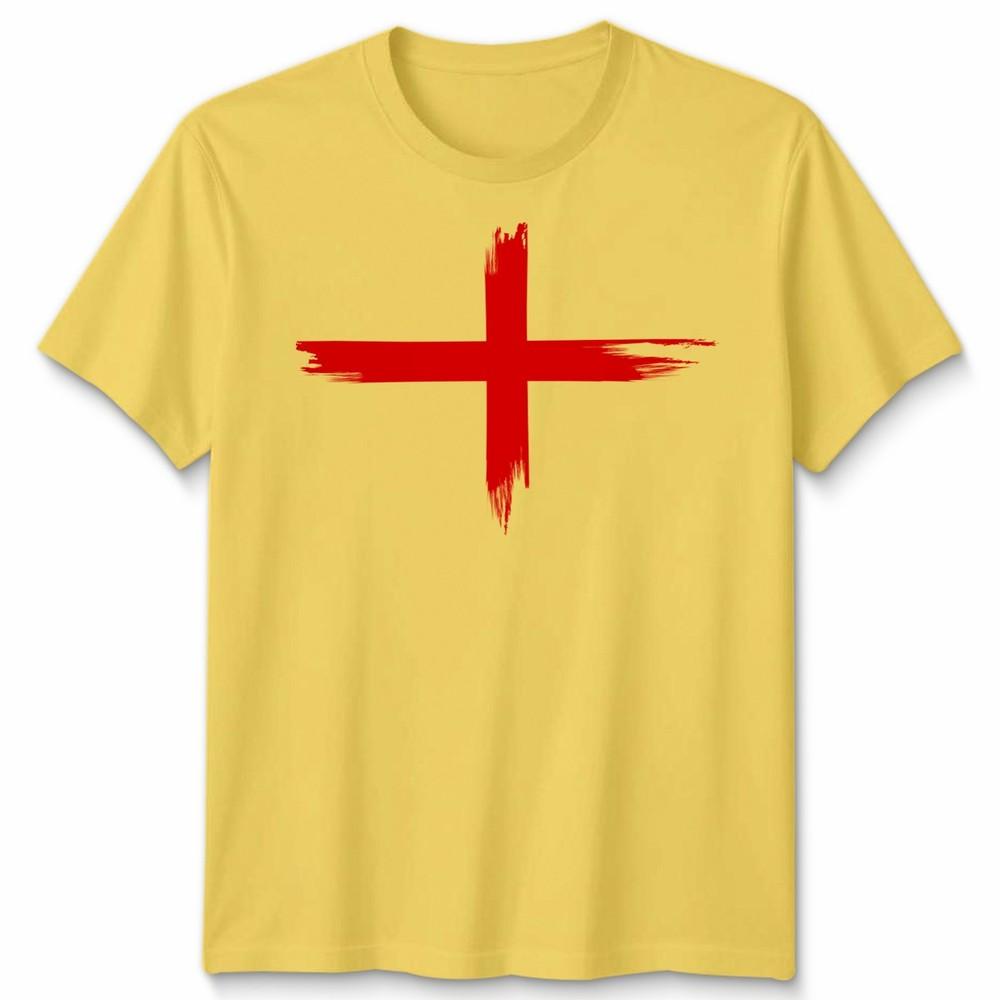 England St George Faded Flag Unisex Tshirt Top