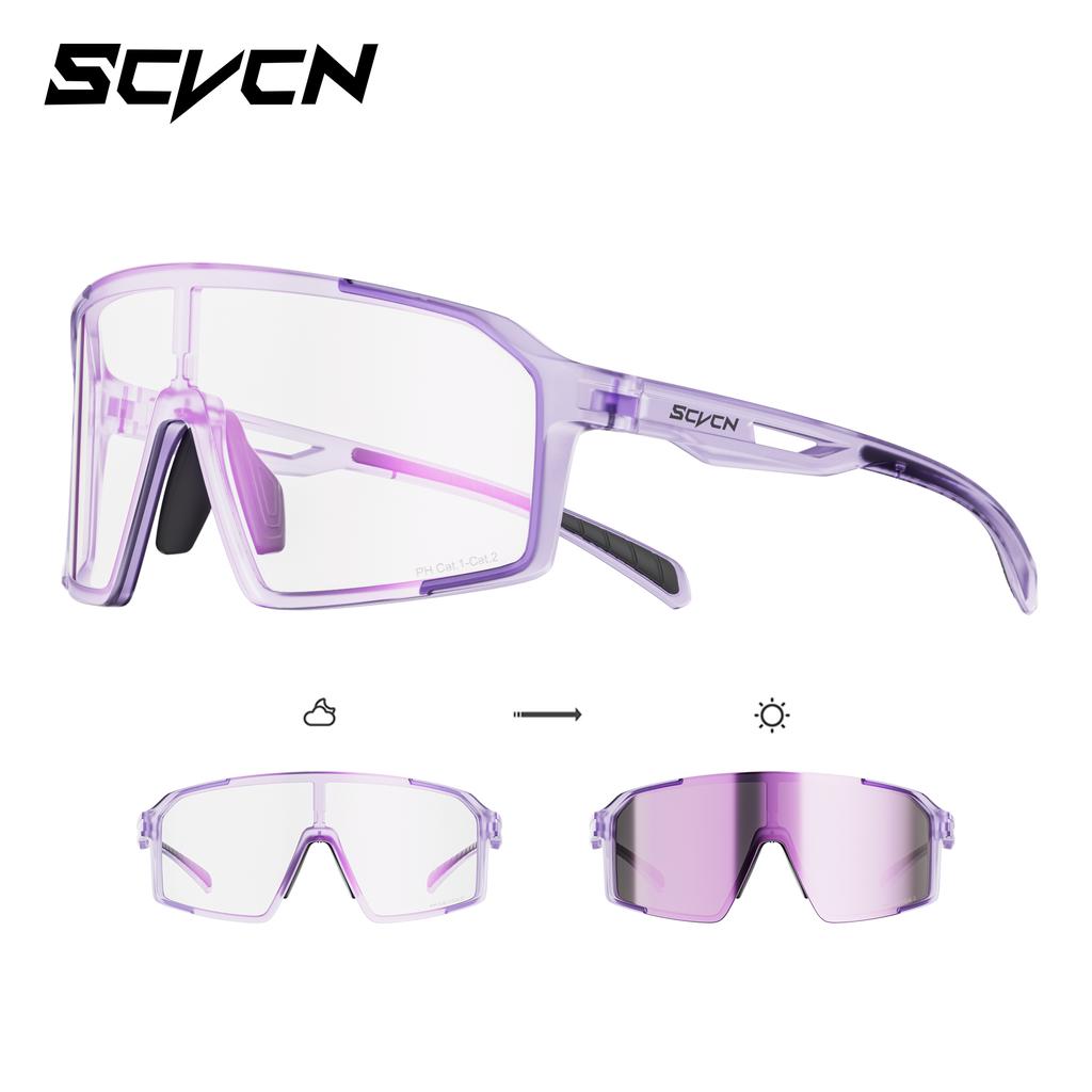 SCVCN Modische Sonnenbrille für Herren Radsportbrille UV400n Damen Fahrbrille MTB Rennrad Sportbrille Laufen