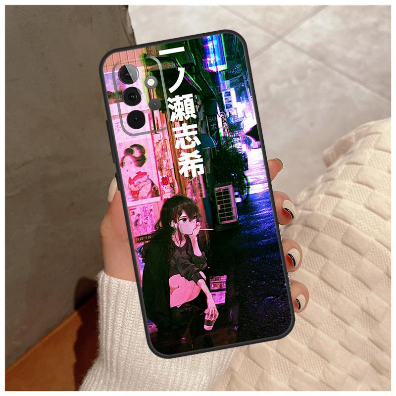 Anime Vaporwave Glitch For Samsung Galaxy A13 A33 A53 A34 A54 A14 A15 A16 A26 A36 A56 A12 A32 A52 A06 A35 A55 Case