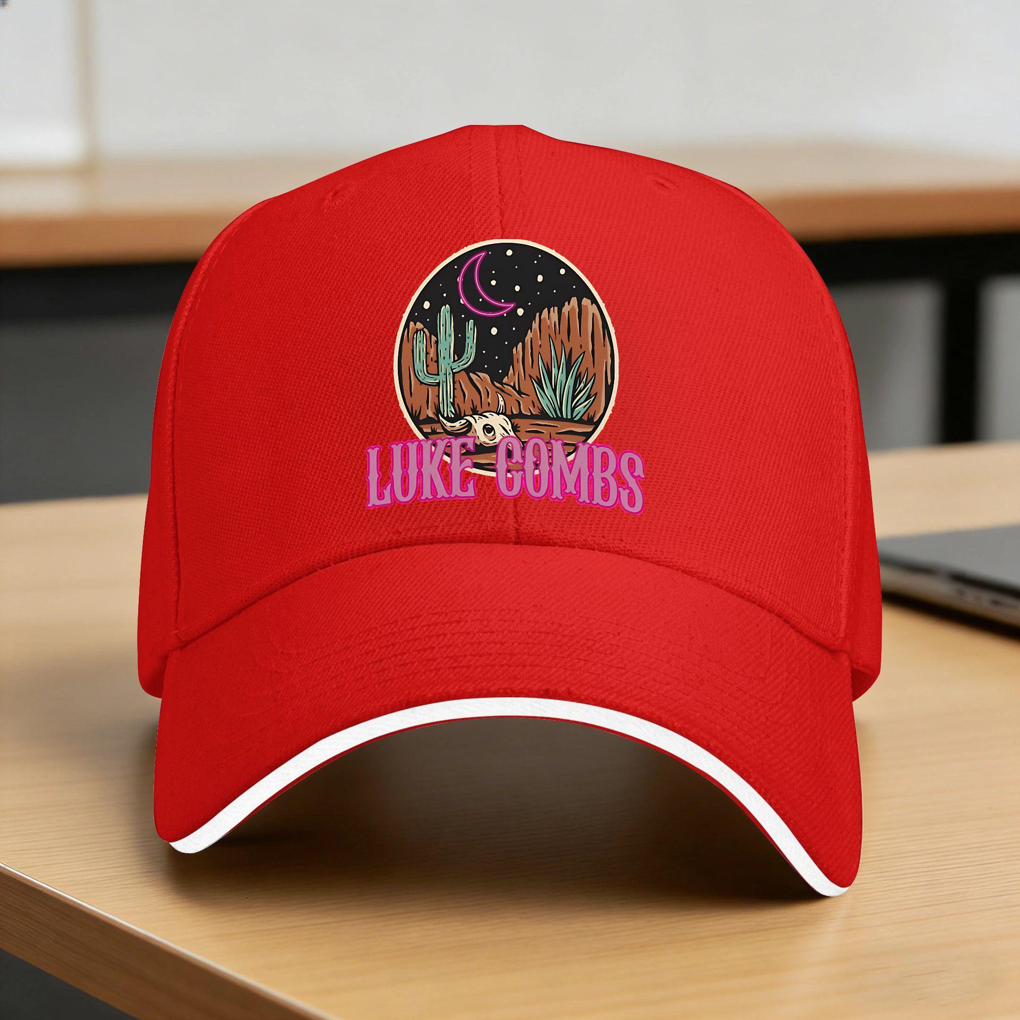 Luke Combs Music Neon Country Baseball Cap Street Style UnisexTeens Hip Hop Hats Custom DIY Outdoor Sports Baseball Caps One Size