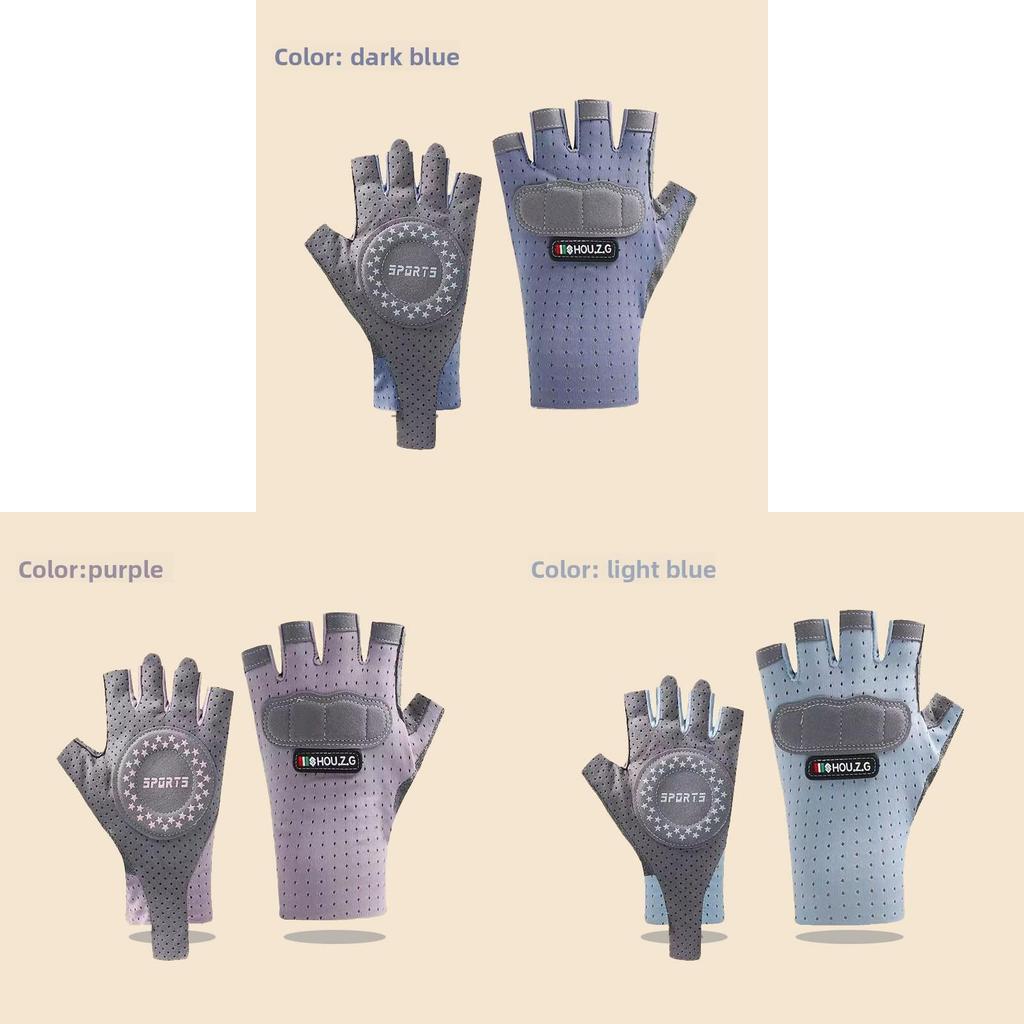 Childrens Cycling Gloves With Ice Silk Breathable Material For Summer Outdoor Protection