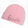 Solid Fashionable Color Knitted Hat With Alphabet Rhinestone Decor For Daily