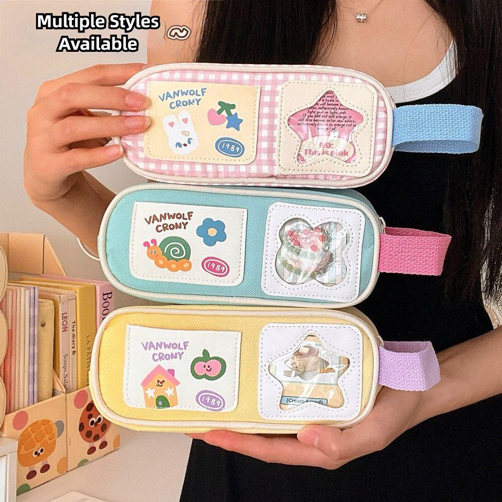 Portable Pencil Case Large Capacity Pen Box New Stationery Organizer  Students